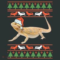 Bearded Dragon Christmas Infant Baby Jersey Bodysuit thumb 2