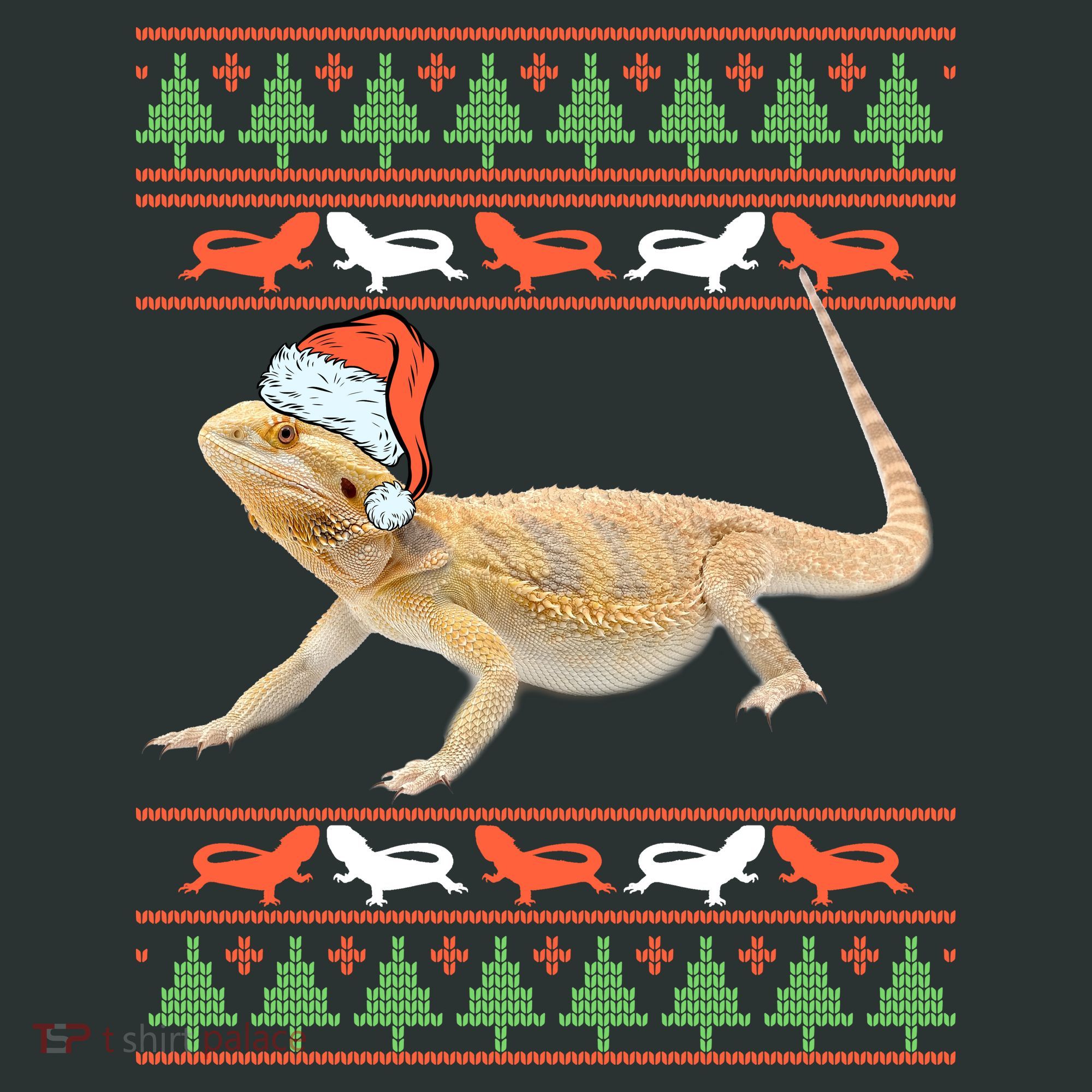 Bearded Dragon Christmas Infant Baby Jersey Bodysuit