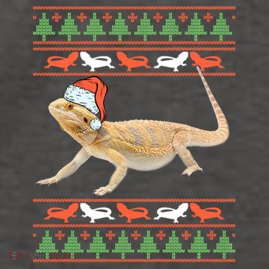 Bearded Dragon Christmas Vector Backpack