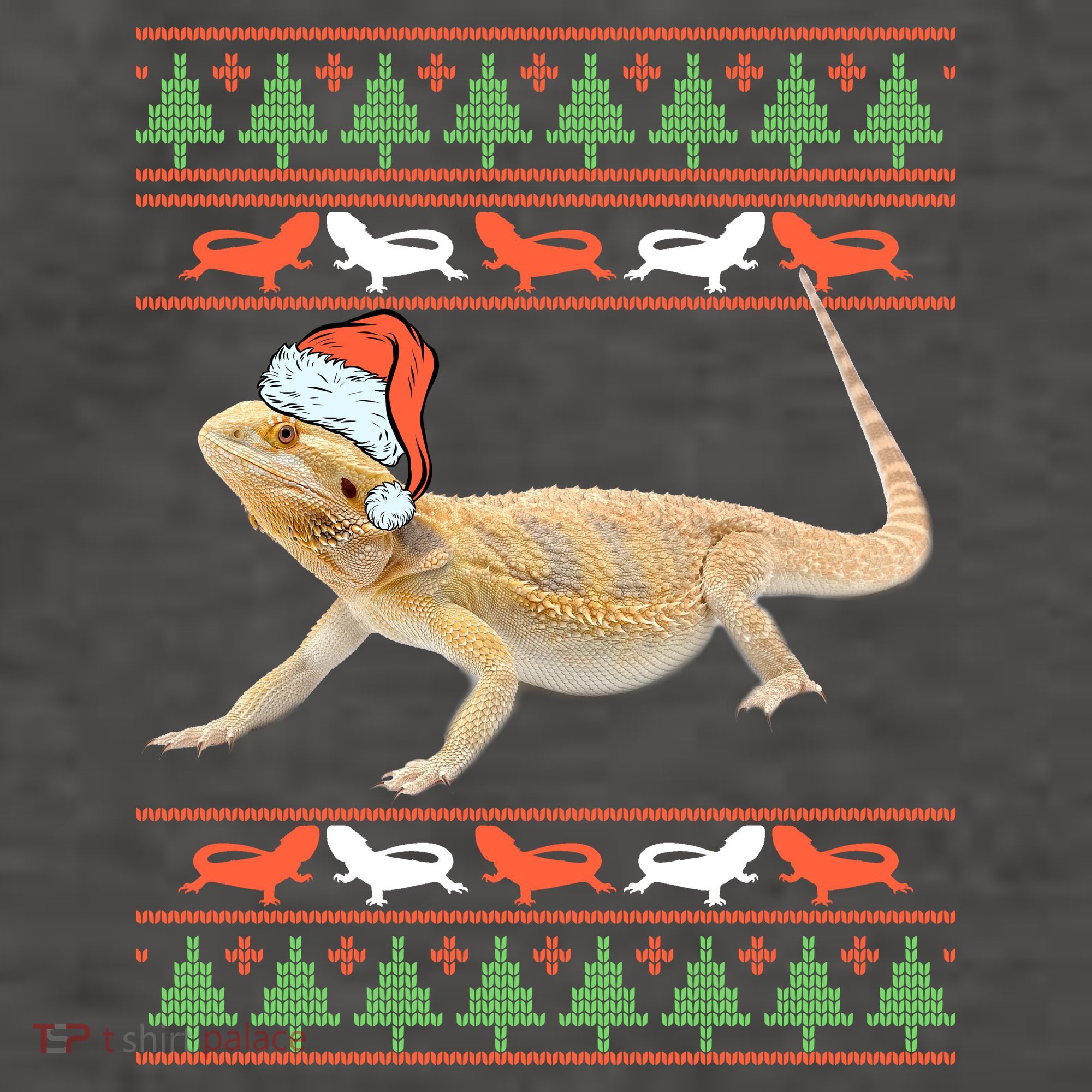 Bearded Dragon Christmas Vector Backpack