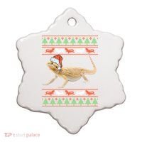 Bearded Dragon Christmas Ceramic Ornament thumb 0