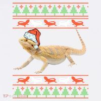 Bearded Dragon Christmas Comfort Colors Garment-Dyed Hooded Sweatshirt thumb 2