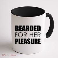 Bearded For Her Pleasure Beard Coffee Mug thumb 1