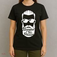 Bearded For Her Pleasure Funny T-Shirt thumb 4