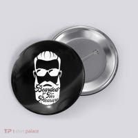 Bearded For Her Pleasure Funny Button thumb 0