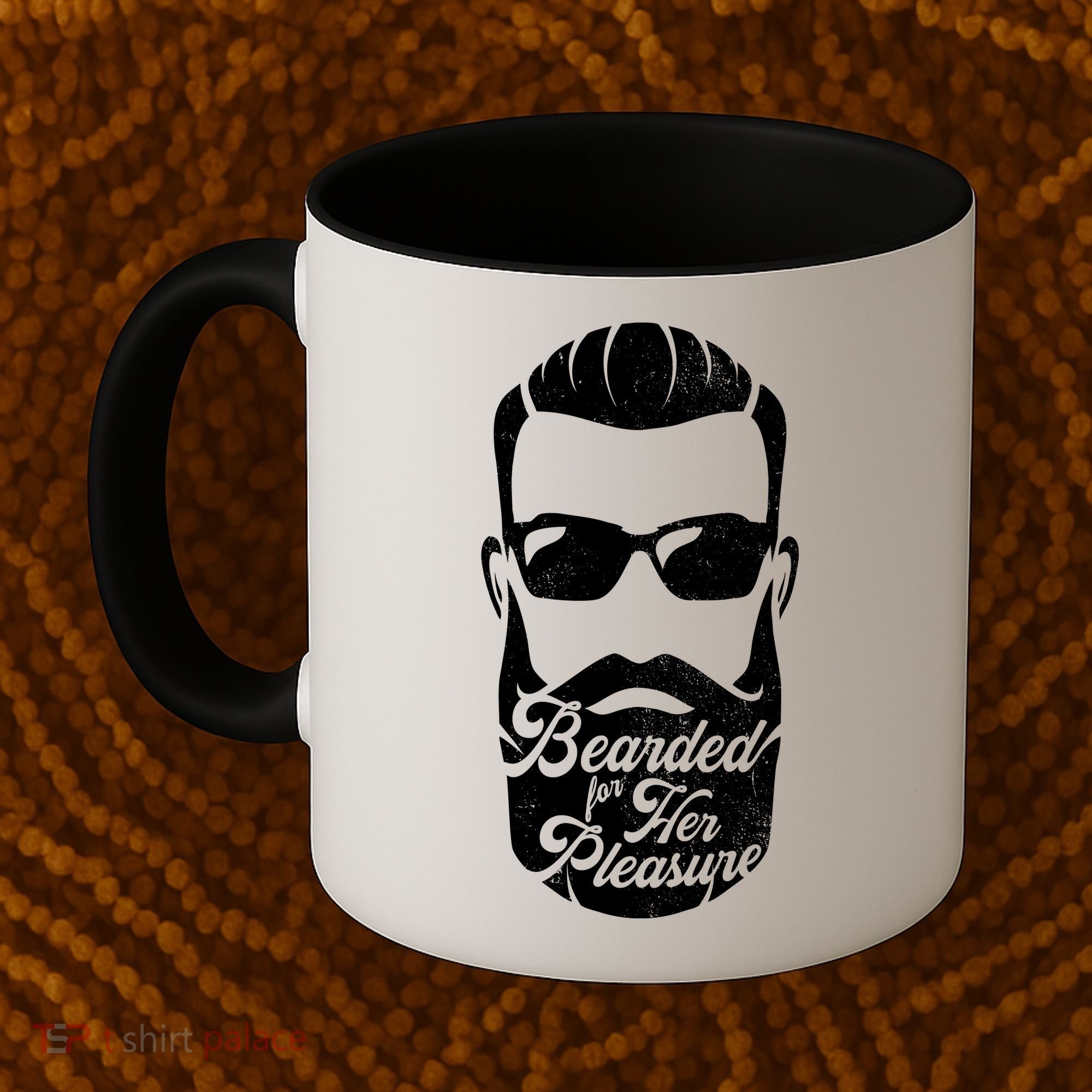 Bearded For Her Pleasure Funny Coffee Mug