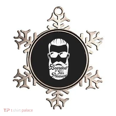 Bearded For Her Pleasure Funny Ornament