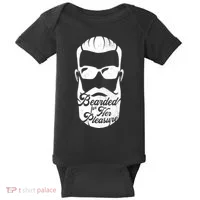 Bearded For Her Pleasure Funny Baby Bodysuit thumb 0