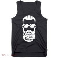 Bearded For Her Pleasure Funny Tank Top thumb 0