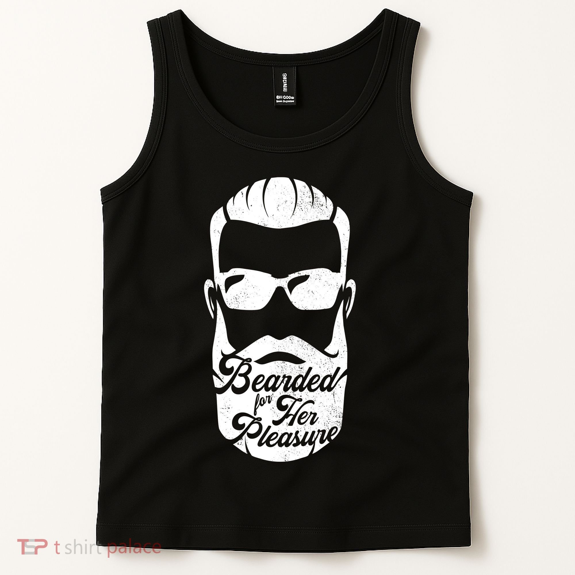 Bearded For Her Pleasure Funny Tank Top