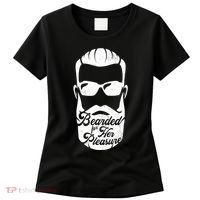 Bearded For Her Pleasure Funny Women's T-Shirt thumb 0