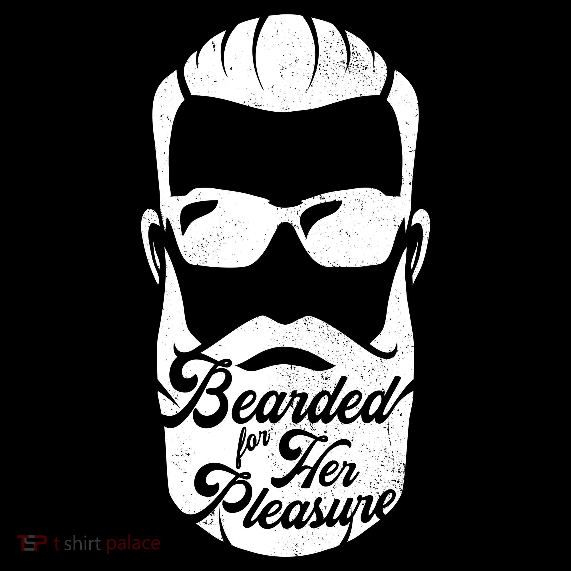 Bearded For Her Pleasure Funny Women's T-Shirt