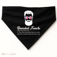Bearded Funcle Definition USA-Made Doggie Bandana thumb 0
