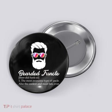 Bearded Funcle Definition Button