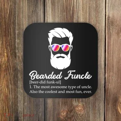 Bearded Funcle Definition Coaster