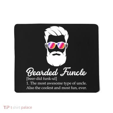 Bearded Funcle Definition Mousepad