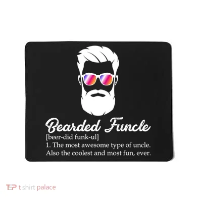 Bearded Funcle Definition Mousepad