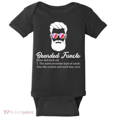 Bearded Funcle Definition Baby Bodysuit