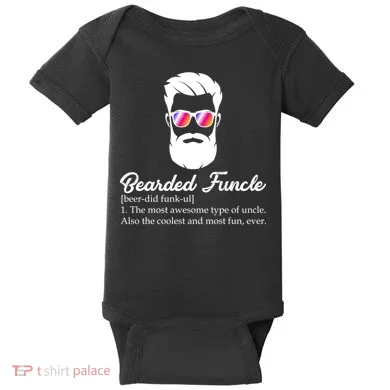 Bearded Funcle Definition Baby Bodysuit