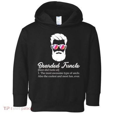 Bearded Funcle Definition Toddler Hoodie