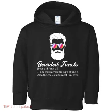 Bearded Funcle Definition Toddler Hoodie