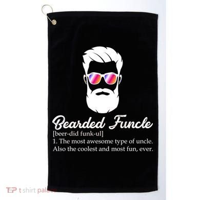 Bearded Funcle Definition Golf Towel