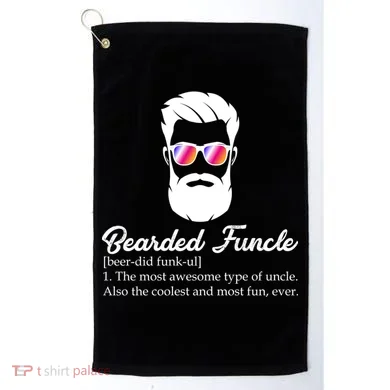 Bearded Funcle Definition Golf Towel
