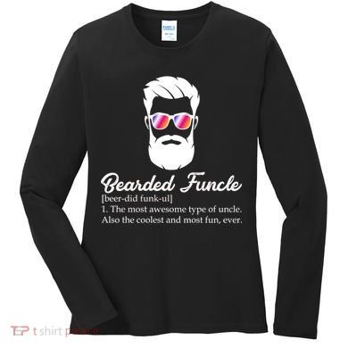 Bearded Funcle Definition Women's Long Sleeve Shirt