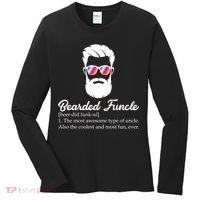 Bearded Funcle Definition Women's Long Sleeve Shirt thumb 0