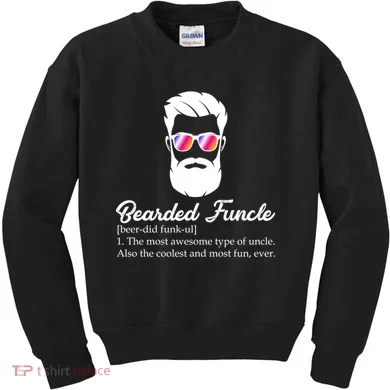 Bearded Funcle Definition Kids Sweatshirt