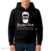 Bearded Funcle Definition Kids Hoodie thumb 4