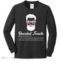 Bearded Funcle Definition Kids Long Sleeve Shirt thumb 0