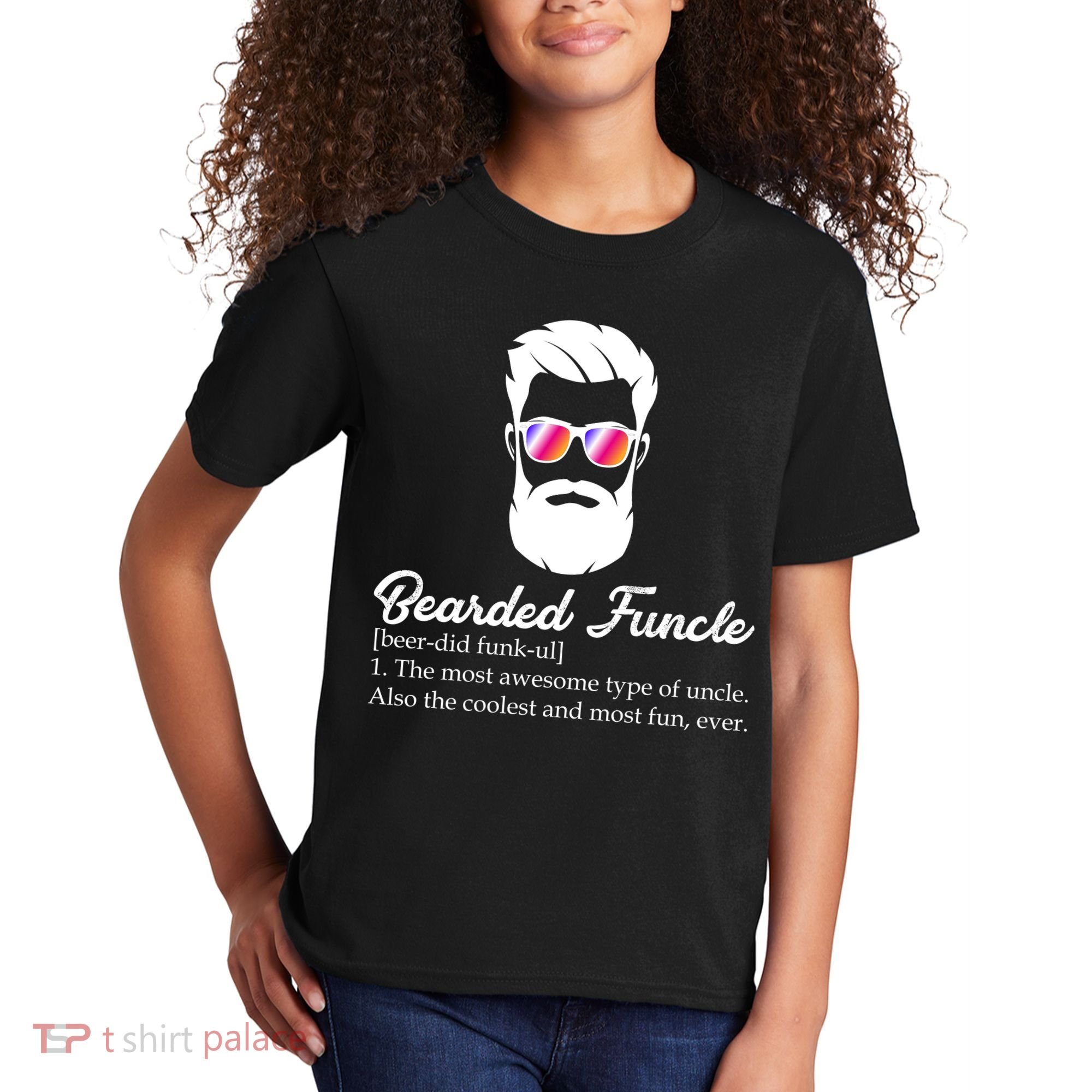 Bearded Funcle Definition Kids T-Shirt
