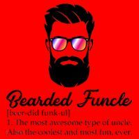 Bearded Funcle Definition Santa Hat thumb 1