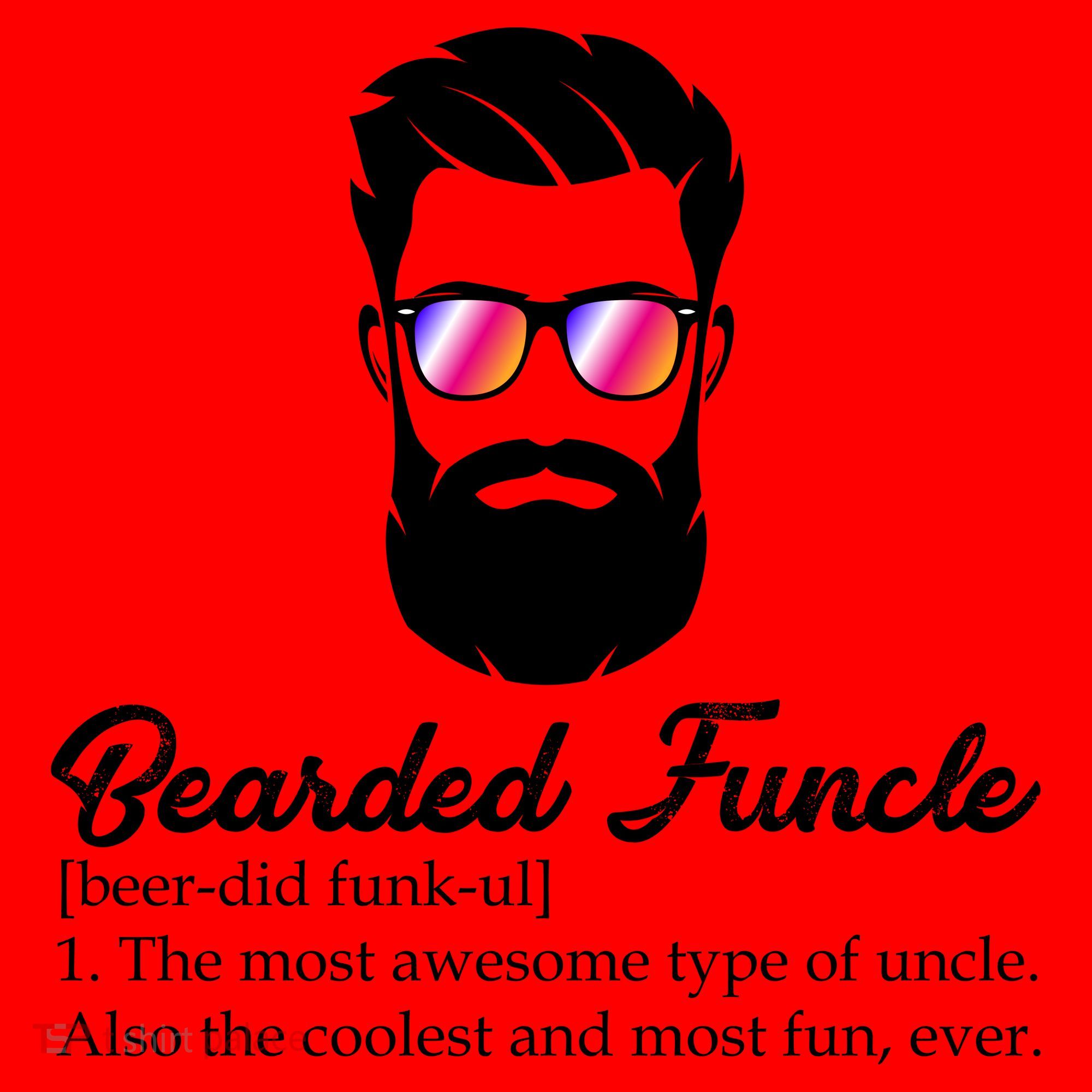 Bearded Funcle Definition Santa Hat