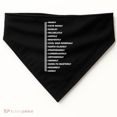 Beardly Manly Beard Growth Chart USA-Made Doggie Bandana