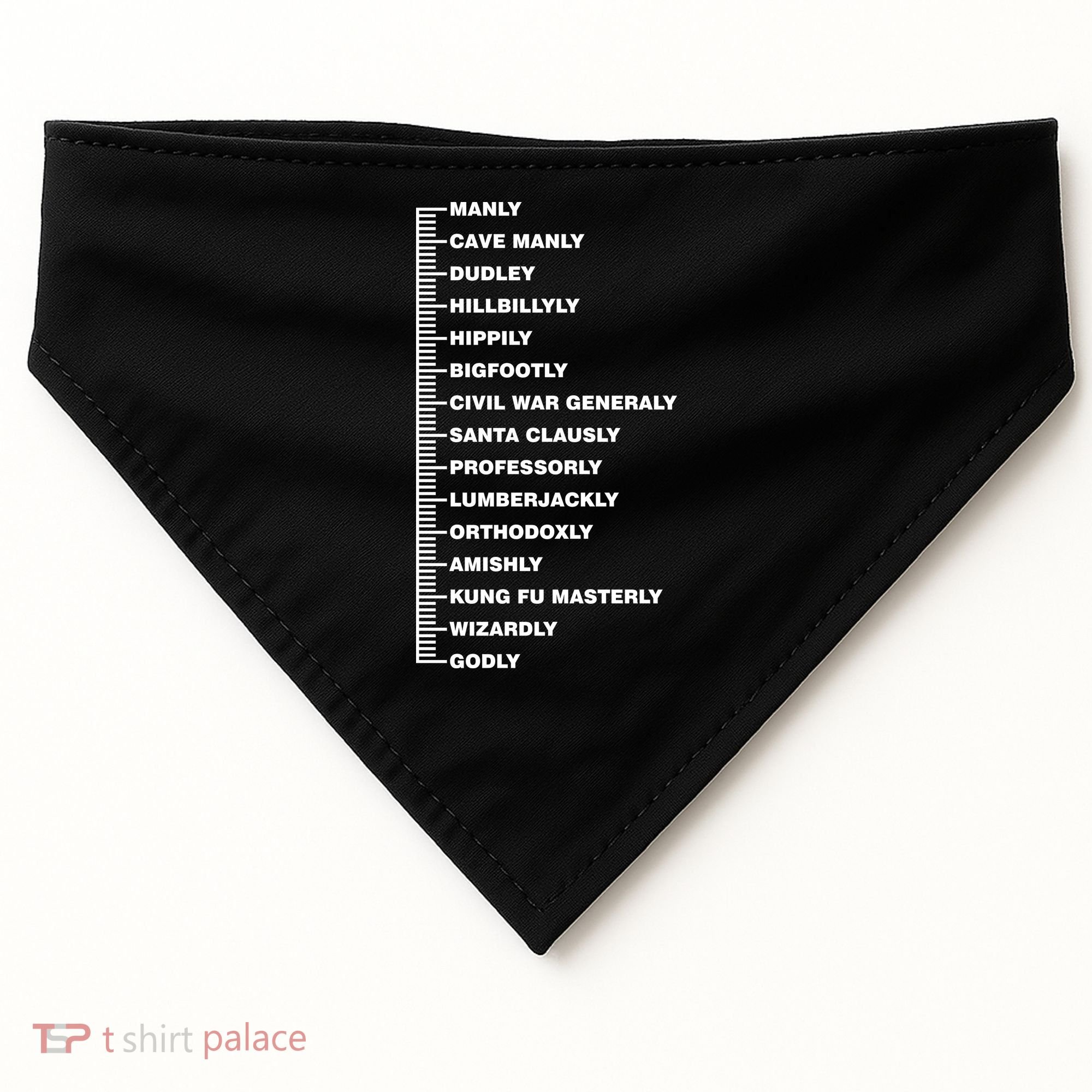 Beardly Manly Beard Growth Chart USA-Made Doggie Bandana