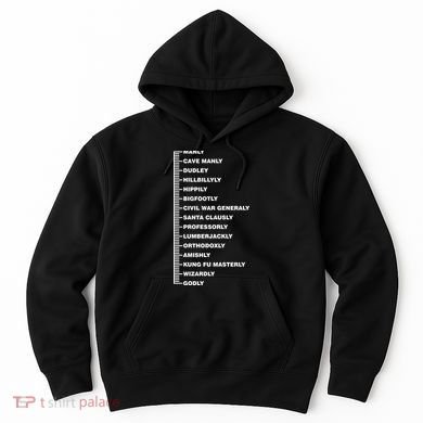 Beardly Manly Beard Growth Chart Hoodie