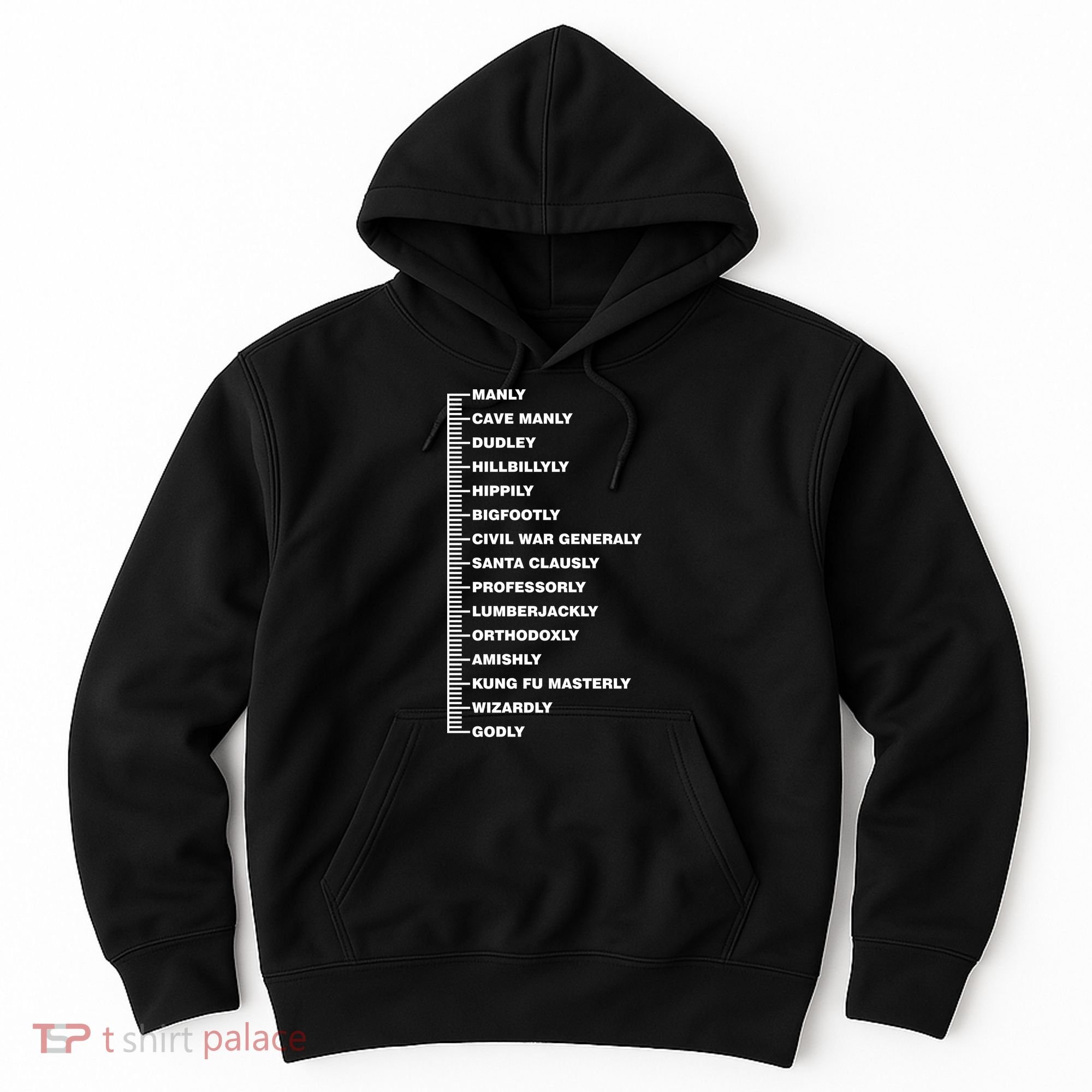 Beardly Manly Beard Growth Chart Hoodie