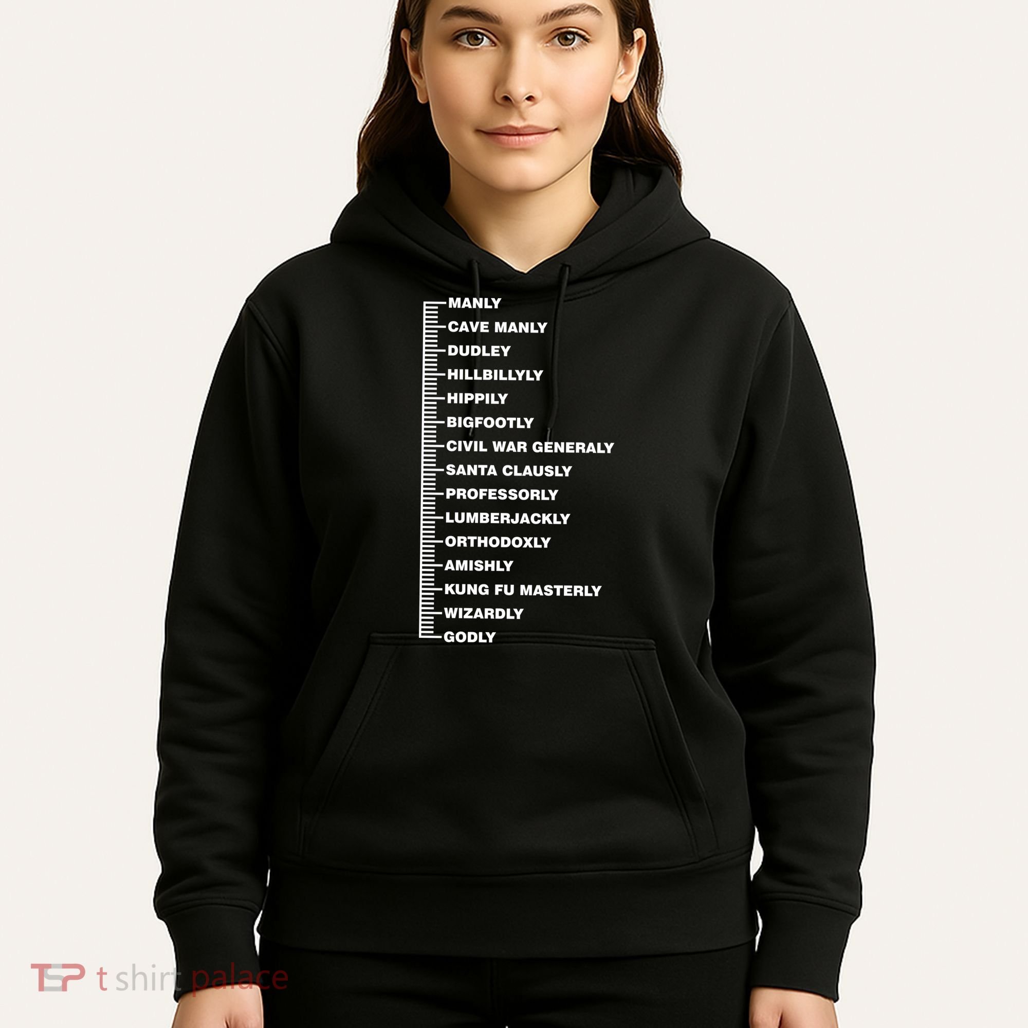 Beardly Manly Beard Growth Chart Hoodie