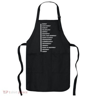 Beardly Manly Beard Growth Chart Apron