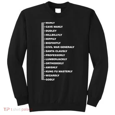 Beardly Manly Beard Growth Chart Sweatshirt