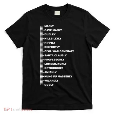 Beardly Manly Beard Growth Chart T-Shirt