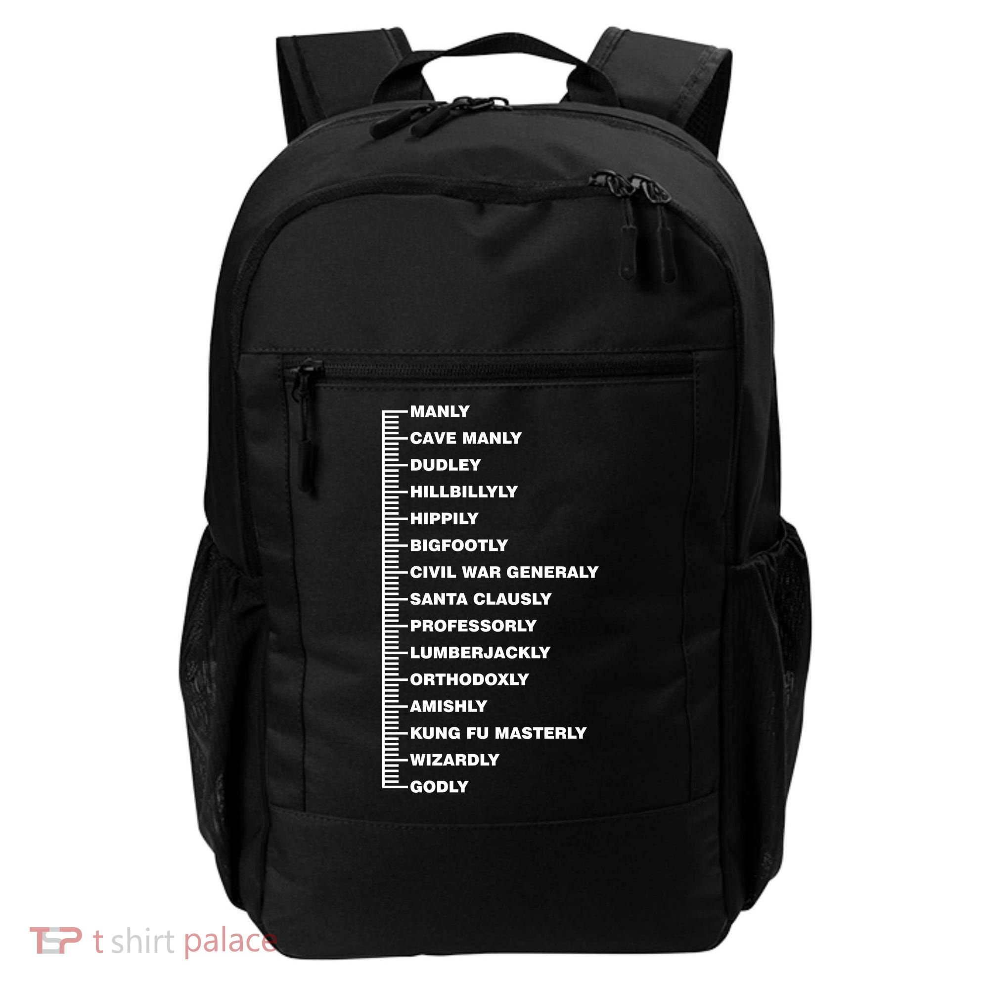 Beardly Manly Beard Growth Chart Backpack
