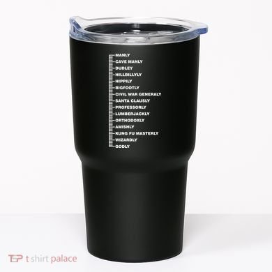 Beardly Manly Beard Growth Chart Tumbler