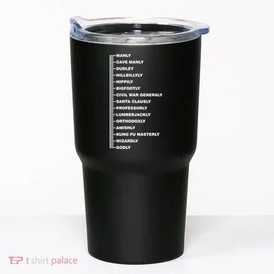 Beardly Manly Beard Growth Chart Tumbler