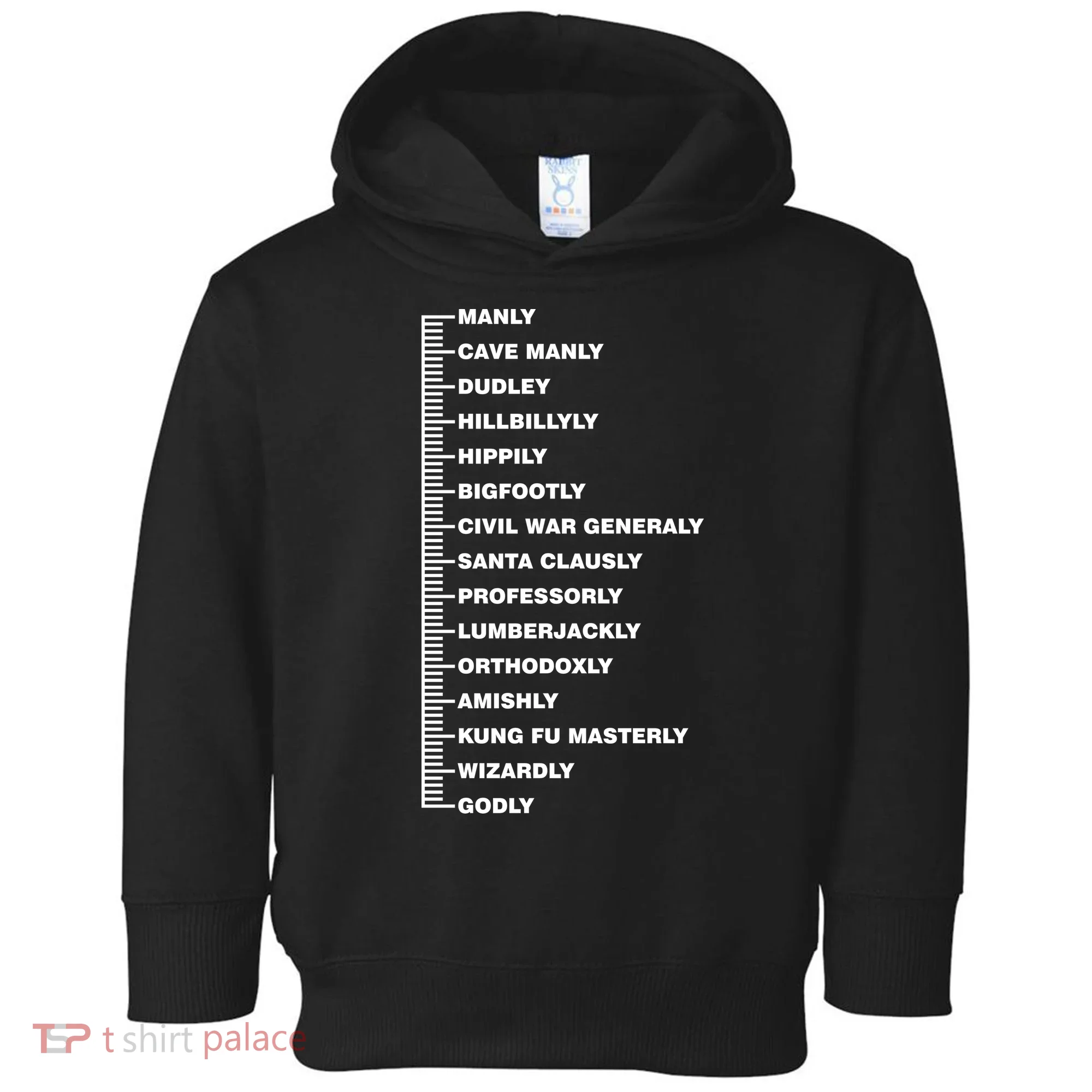 Beardly Manly Beard Growth Chart Toddler Hoodie