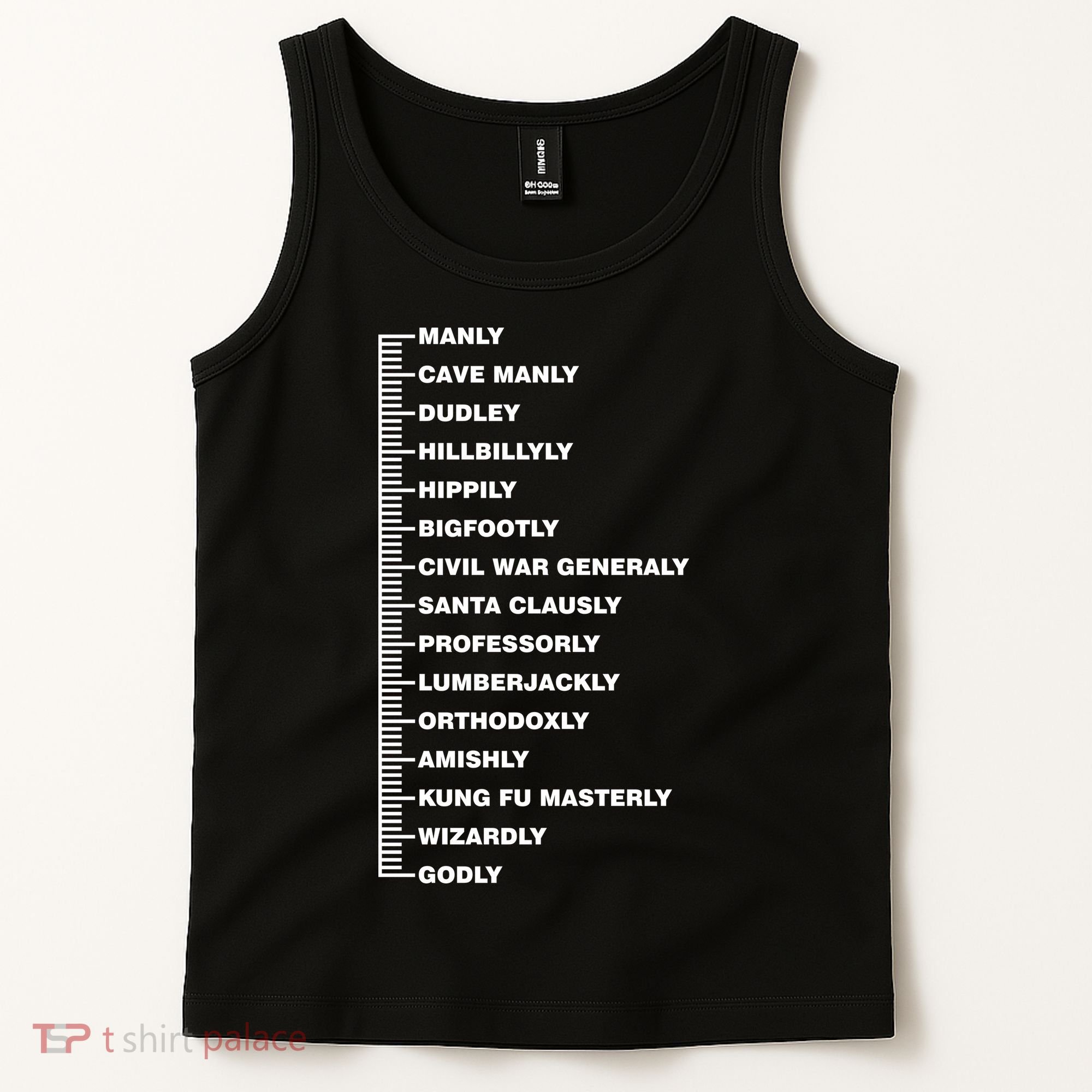 Beardly Manly Beard Growth Chart Tank Top
