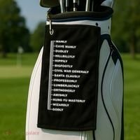 Beardly Manly Beard Growth Chart Golf Towel thumb 2