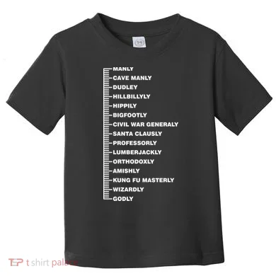 Beardly Manly Beard Growth Chart Toddler T-Shirt